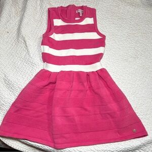 JUICY COUTURE exquisite party dress. Cream and pink stripe. Girls size M